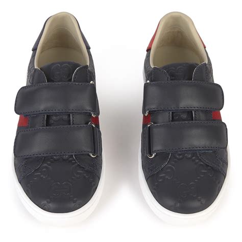 gucci monogram velcro sneakers